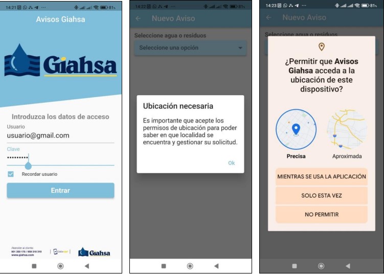 Giahsa mejora la aplicación móvil para avisos de incidencias por parte de los ayuntamientos